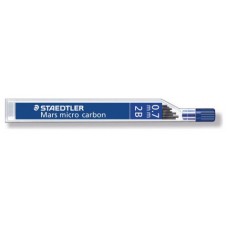 MINAS MICRO CARBON 250, 0,7MM, GRAD. 2B STAEDTLER 250 07-2B (MIN12) (Espera 4 dias)